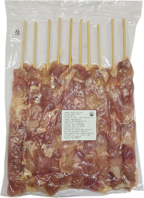 순살 생 닭꼬치 150gx10개입 1.5kg 닭정육 꼬치