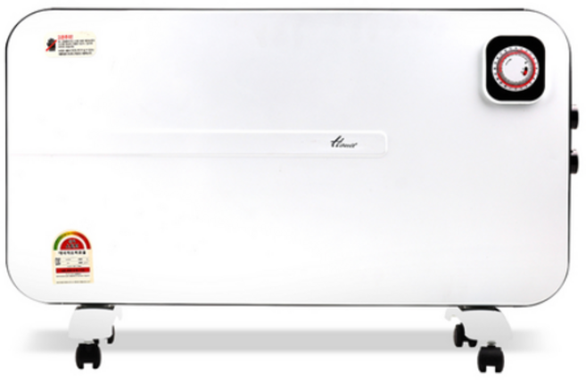 한일전기 스탠드 벽걸이 겸용 이동식 프리미엄 컨벡션 히터, 화이트 + 블랙, HCV-BL9