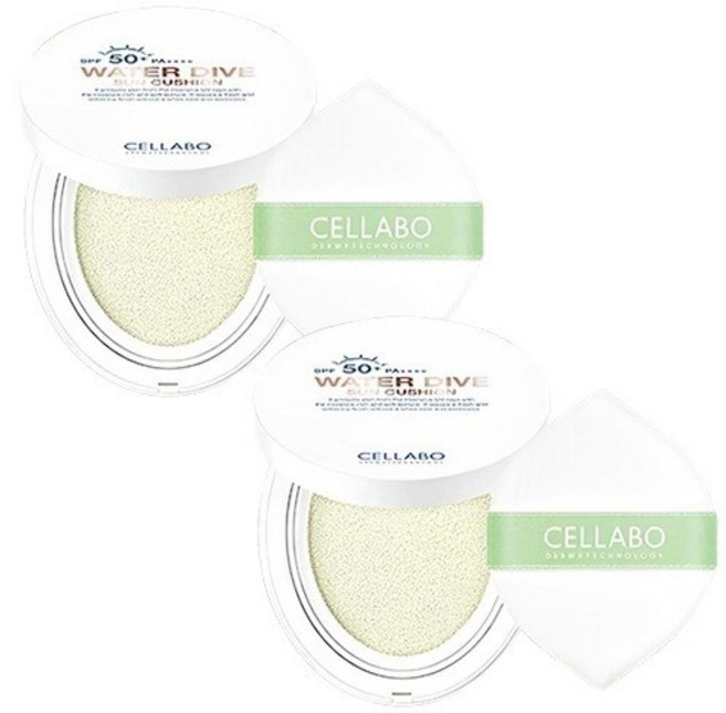 셀라보 워터다이브 선쿠션 SPF50+ PA++++, 2개, 23g