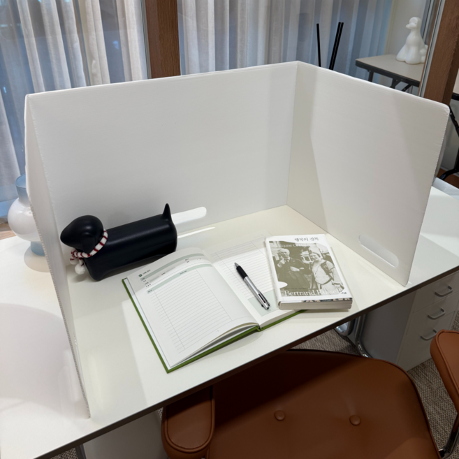 독서 자습 PP재질 초경량 책상 파티션 집중력향상 칸막이, 1개