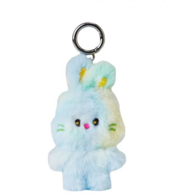 뉴진스 버니니 인형 키링 블루 멀티 NewJeans Bunini Doll Keyring Blue Multi