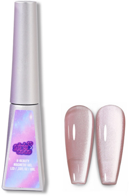 걸스코코 자석젤네일 투명 자석젤 네일 네일아트, 1개, 8ml, ANM-05