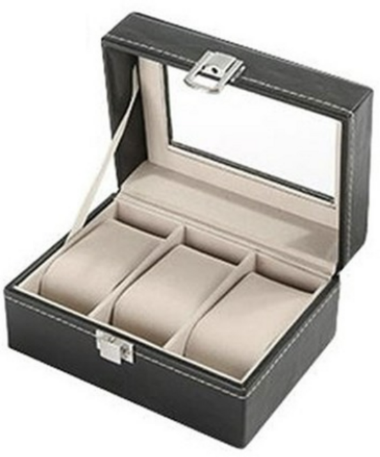 영그린 고급 3구 시계보관함 블랙