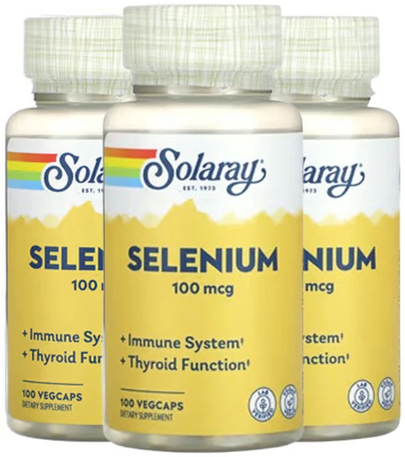 Solaray 셀레늄 100mcg Selenium, 3개, 100정 - 쿠팡