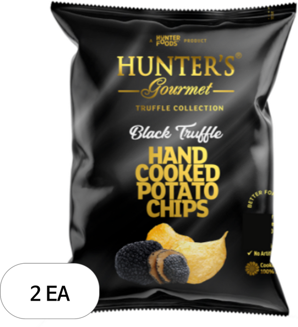 헌터스고메 수제감자칩 블랙트러플, 125g, 2개