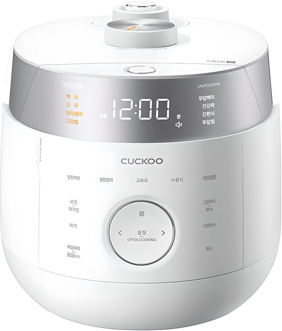 쿠쿠 트윈프레셔 마스터셰프 저당밥솥 10인용, CRP-LHLR1010FW, 화이트
