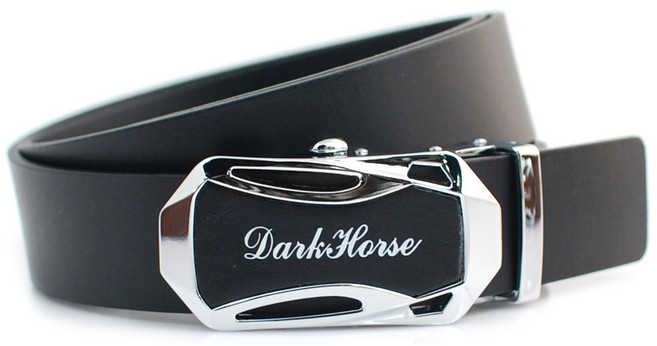 다크호스 골프 이탈리아 천연 통가죽 벨트 자동 버클 프로젝트 NO.2, 블랙