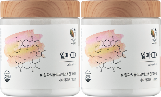 자연해답 알파CD 100%, 2개, 100g