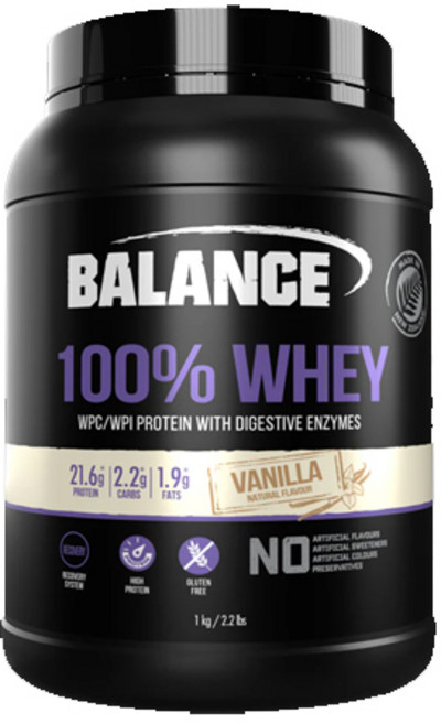 발란스 100% 웨이 유청 단백질 바닐라 프로틴 파우더 1kg, 1개