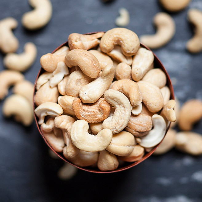 깨끗이 세척하여 갓 구운 캐슈넛 영양간식 무염 건강한 고소한 맛, 세척 캐슈넛 450g, 1개