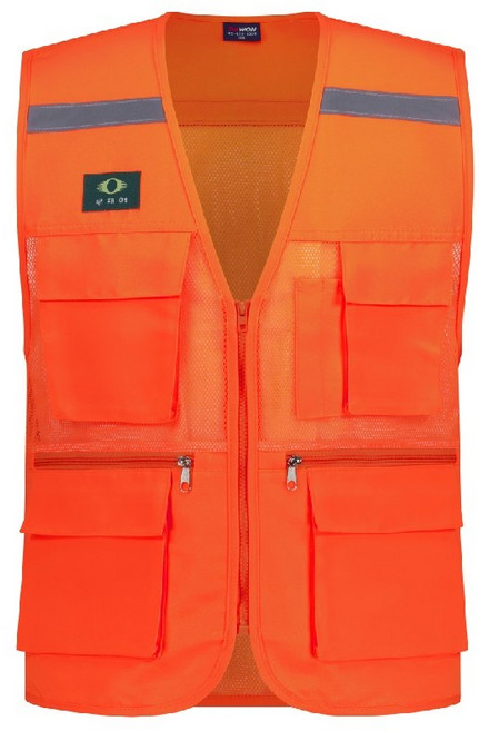 다원 T/C 망사 안전조끼, 오렌지, 1개
