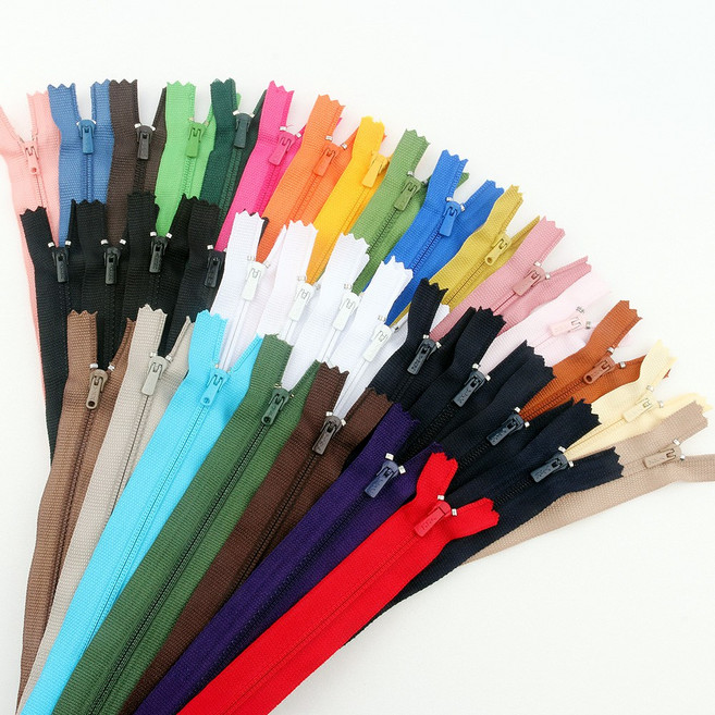 바지지퍼 국산 양면 22cm 9인치 혼합세트 수선용 의류 부자재, 30개, 양면 바지지퍼 세트