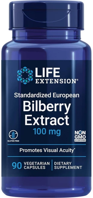 라이프익스텐션 빌베리 추출물 유로피언 안토사이아닌 안토시아닌 100mg 90정 3통, 3개 - 쿠팡