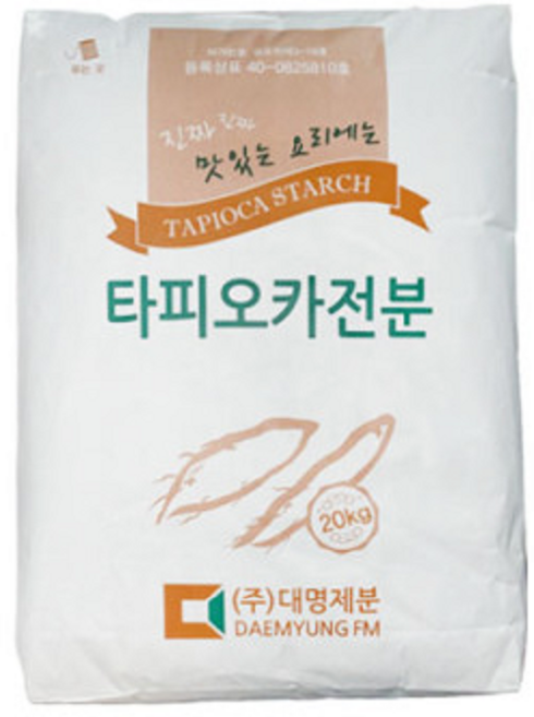대명제분 타피오카전분가루 20kg, 20kg 1개, 1개