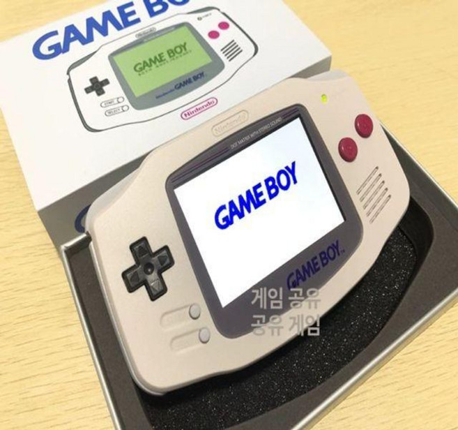 GBA 게임보이어드밴스 백라이트버전 록맨 일본어 버전 패키지, 일본 버전, 패키지 2, IPS한정판GB테마