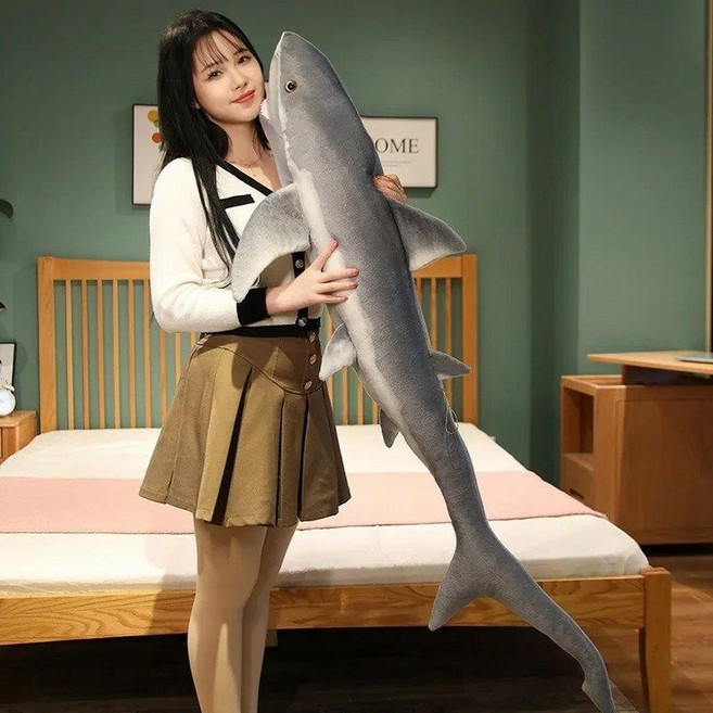 물고기인형 청새치인형 대형상어 60~140cm, 100cm, Gray Shark