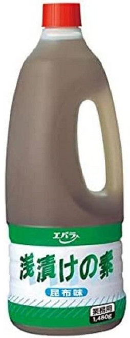 일본 에바라 아사즈케노모토 절임 소스 콘부 다시마맛 1480g 2병 526912, 1.48kg, 2개