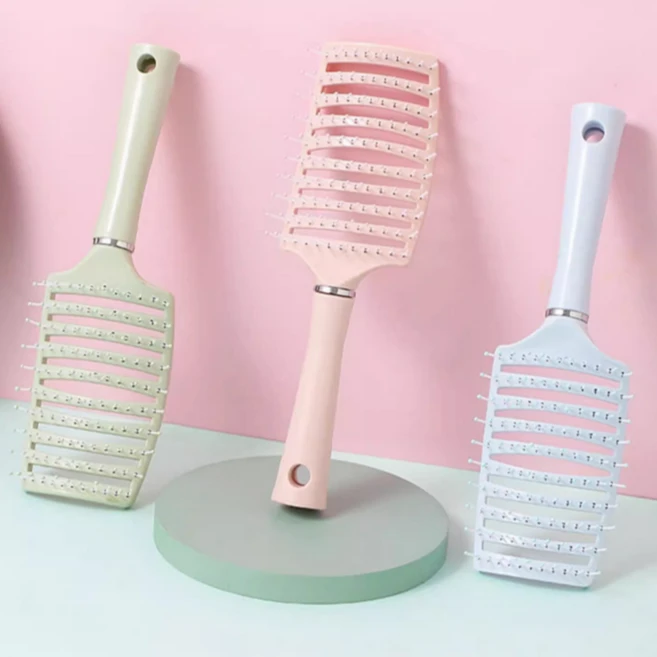 레드에셋 엉키지않는 헤어 빗 엉킴방지 브러쉬 1+1+1, 1개, 블루+그린+핑크 - 쿠팡