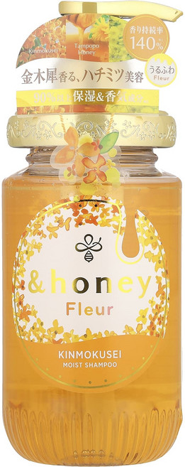 &honey fleur 모이스트 샴푸 오스만투스 꿀 440ml(14.9fl oz), honeyfleur모이스트샴푸오스만투스꿀440ml149, 1개, 440ml