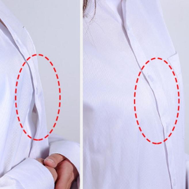 셔츠 벌어지는 사이 테이프 교복 하복 가슴 노출 안보이게 붙이는 고정