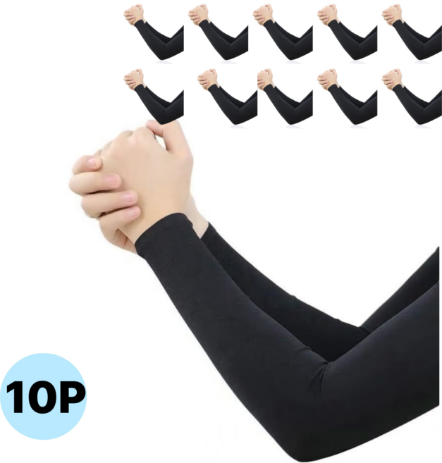 행쇼핑 쿨토시 팔토시, 10개, 블랙