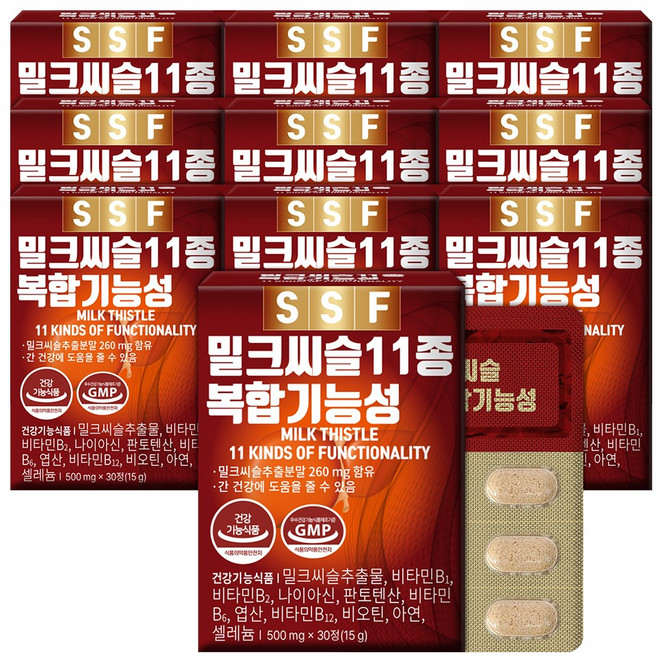 순수식품 밀크씨슬, 30정, 10개