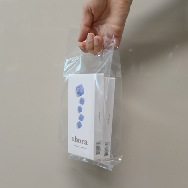 pp 투명 비닐쇼핑백 답례품 미니 선물 화분 봉투, 가로11 x 옆폭6 x 높이26, 100장