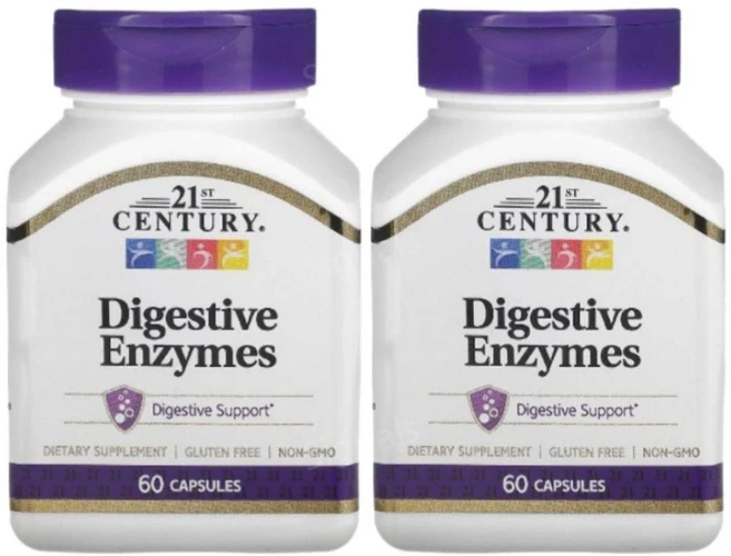 21stCentury Digestive Enzymes 21세기센트리 소화 효소 60정 2팩, 2개 - 쿠팡