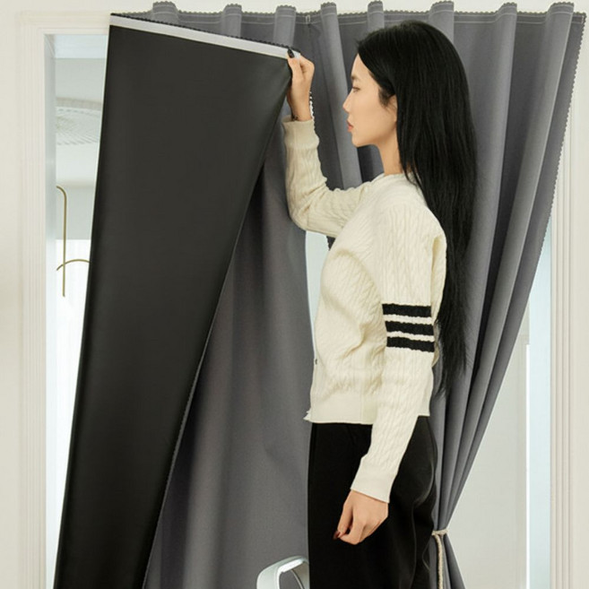 토도판다 무타공 붙이는 암막커튼