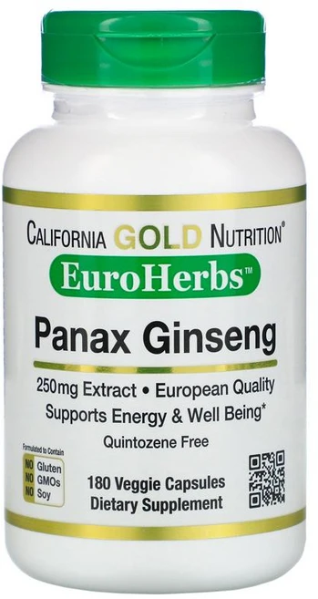캘리포니아 골드 파낙스 인삼 추출물 진세노사이드 CGN 250mg 180정, 1개 - 쿠팡