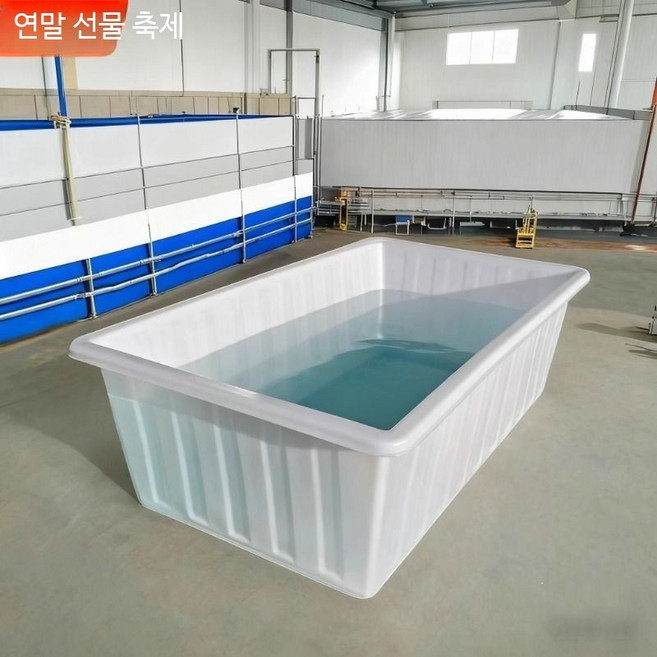 대용량 강화 PE 플라스틱 사각 통 투명 밀폐용기 사육용 작업 보관통, K100L 93x60x27cm, 1개, 100L