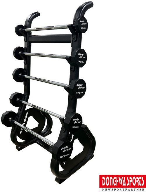 바디포스 5단 단면 바벨렉 바벨 거치대 정리대 [동화스포츠 공식 제품], 1개