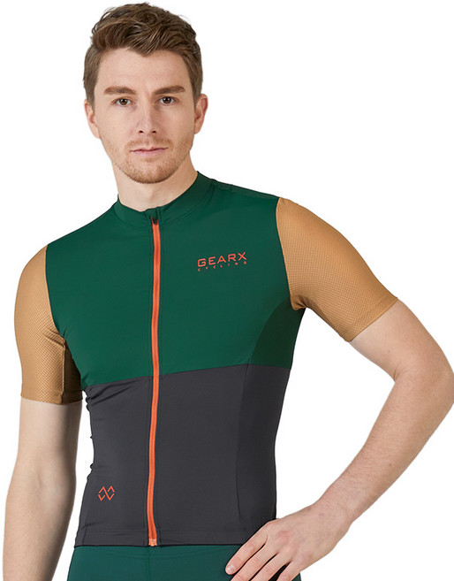 기어엑스 싸이클웨어C 반팔라운드 06-1 남성 그린차콜