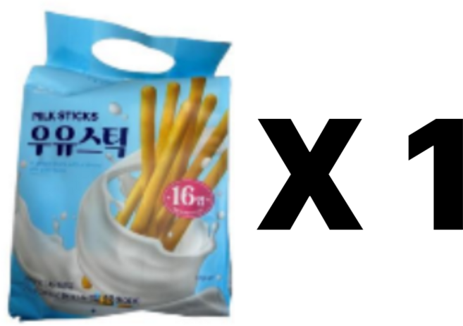 우유스틱 256g, 1개