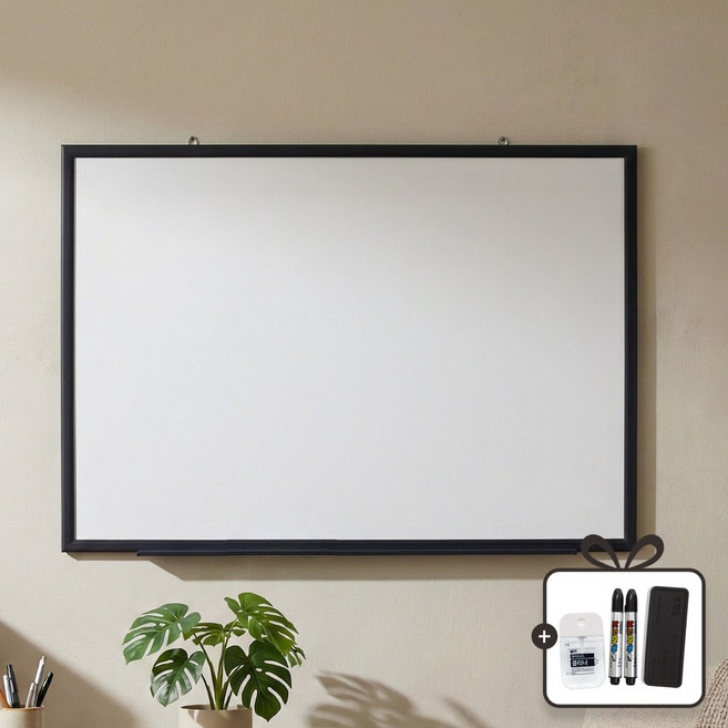 토탈하얀칠판 일반 화이트보드 (블랙우드), 블랙우드