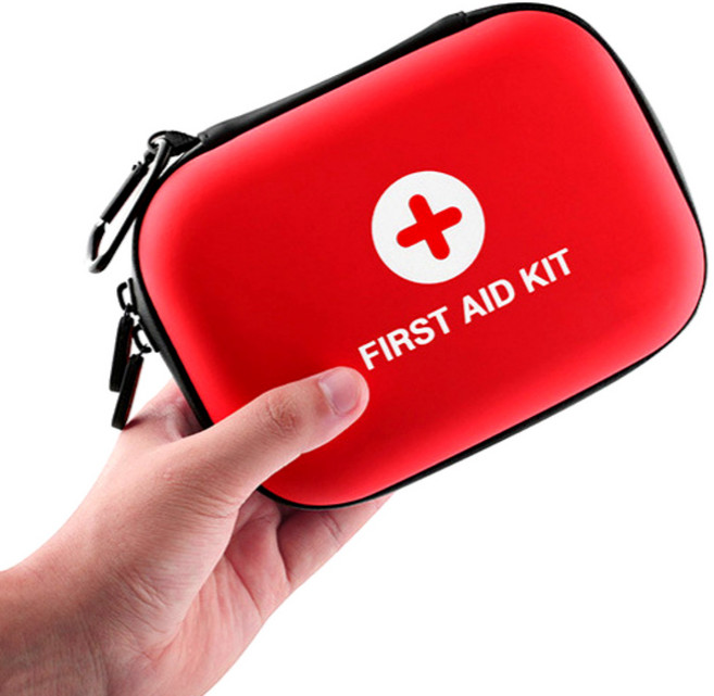 미소라인F 구급약 파우치 여행용파우치 약가방 하드케이스 분리수납