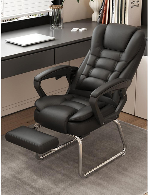 편안한 허리 지지 학생용 공부 의자 컴퓨터 카키 패브릭, E. 카키색 가죽