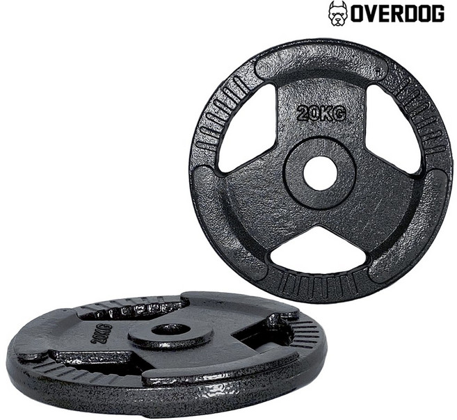 오버독 경량주물원판 (경량봉용), 경량봉용원판, 2개, 20kg