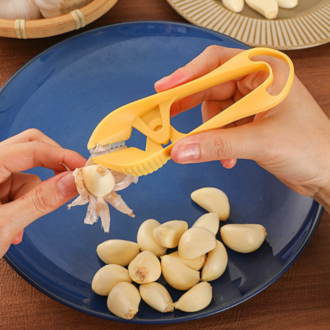 마늘집게 마늘까는도구 마늘까기 마늘까는기구, 1개, 옐로우