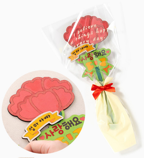 아이베이비아트 MDF 카네이션 꽃다발 만들기(일반), 2개, 옵션