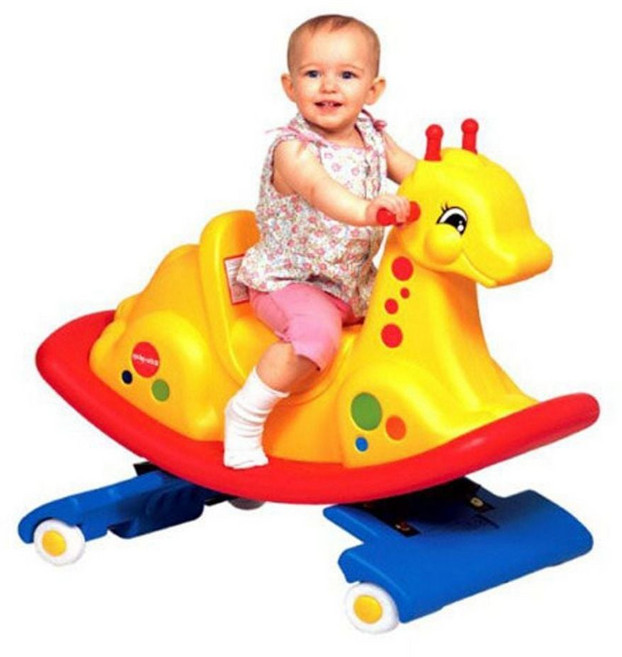 쿠쿠토이즈 흔들말 승용완구 유아 스프링기린 어린이