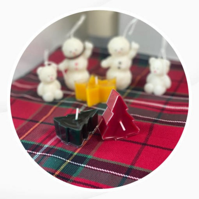 [노랑말랑] 크리스마스 트리 티라이트 캔들 소이캔들 집들이선물 답례품 겨울, 그린, 러브 스펠