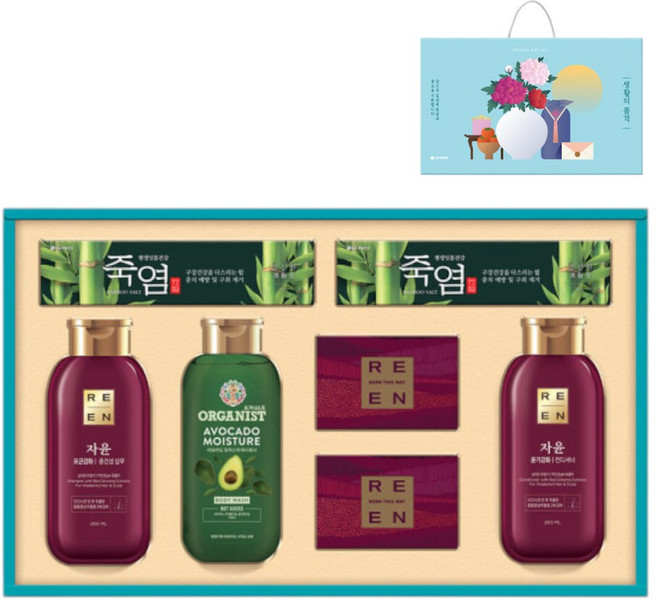 LG생활건강 생활의 품격 5호 선물 세트 + 쇼핑백, 1세트