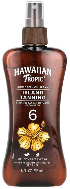 하와이안 트로픽 아일랜드 태닝 오일 스프레이 236ml 코코넛오일, 1개