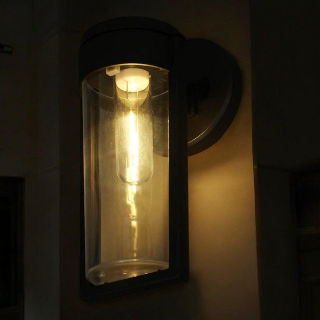 H-8 LED 벽등 정원등 웜색 가든 야외설치 태양광 60435EA 1(EA), 색상