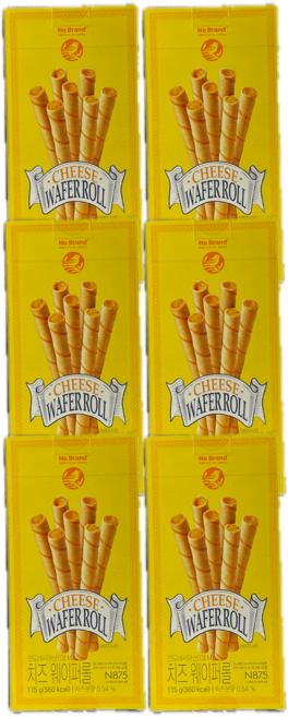 노브랜드 치즈웨이퍼롤, 6개, 115g