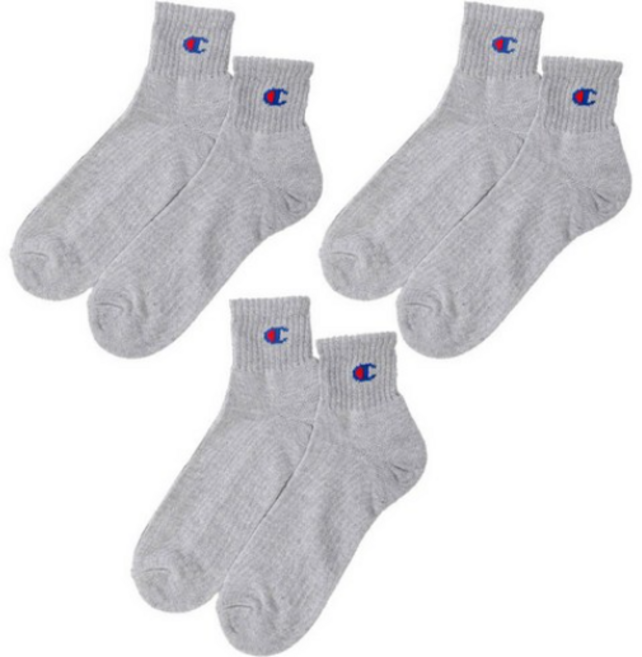 챔피온 C로고 쿼터랭스 삭스 3켤레 세트