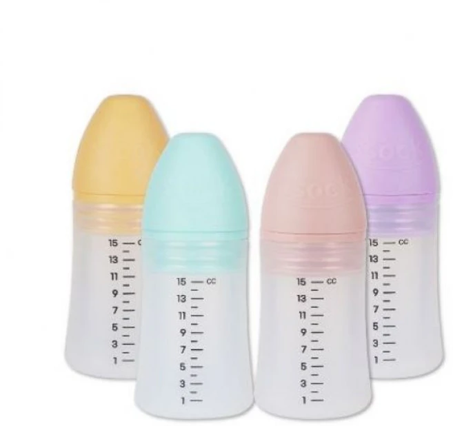 지엠팜 실리콘 약병 아기 약통 쏘옥 15mL 4개, 쏘옥4종 세트 (핑크+민트+옐로우+퍼플) - 쿠팡