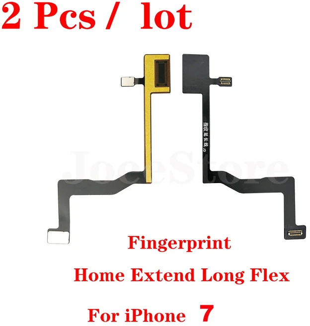 iPhone 6 6s 7 8 plus 용 2pcs 홈 터치 ID 반환 지문 버튼 마더 보드 상호 연결 커넥터 플렉스 케이블 확장, 01 빠른  Mainland, 06 2x for iphone7