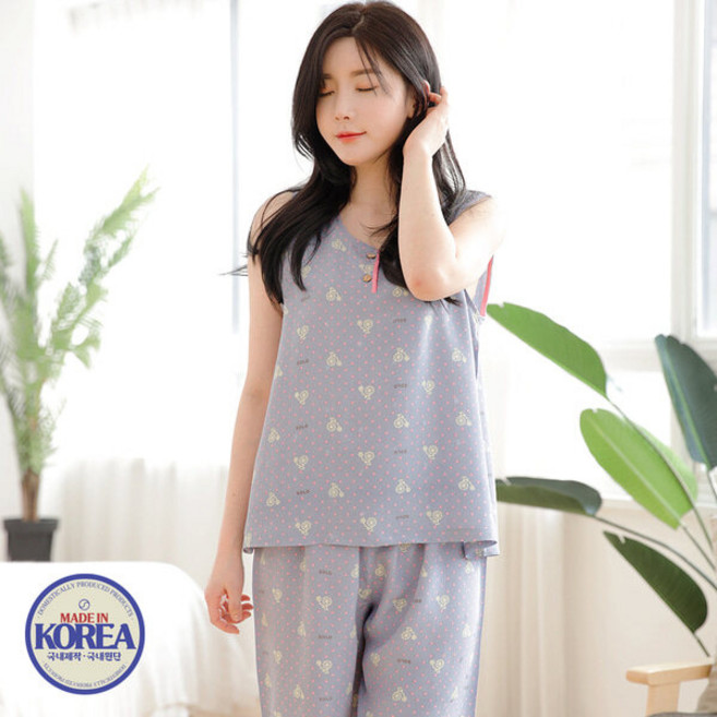 토토와모모 여성 잠옷 여자 파자마 홈웨어 상하세트 M7942-2